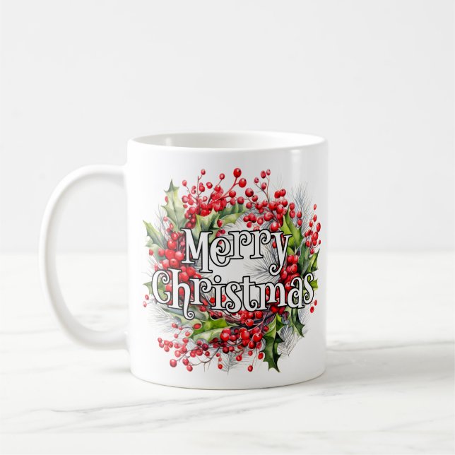 Taza De Café Feliz Navidad | Felices fiestas (Izquierda)
