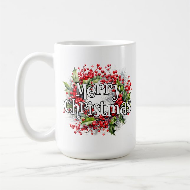 Taza De Café Feliz Navidad | Felices fiestas (Izquierda)