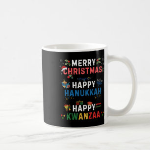 Taza De Café Feliz Navidad Feliz Hanukkah Feliz Kwanzaa 10
