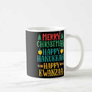 Taza De Café Feliz Navidad Feliz Hanukkah Feliz Kwanzaa 16