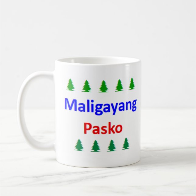 Taza De Café feliz navidad filipino (Izquierda)