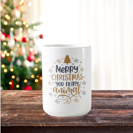 Taza De Café Feliz Navidad Filthy Animal