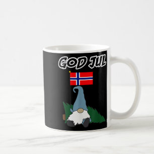 Taza De Café Feliz Navidad Gnomo Noruego Camiseta Jul Noruega