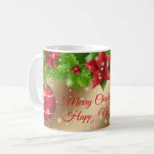 Taza De Café Feliz Navidad Gold