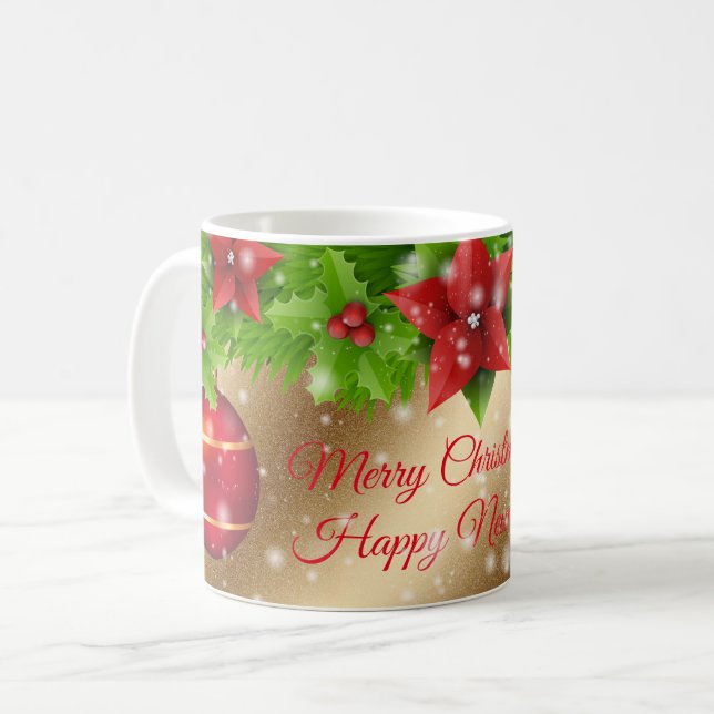 Taza De Café Feliz Navidad Gold (Anverso izquierdo)