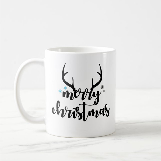 Taza De Café Feliz Navidad Gracioso (Izquierda)