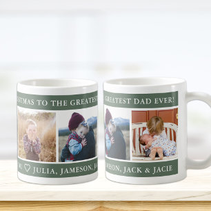 Taza De Café Feliz Navidad, gran Personalizado de papá