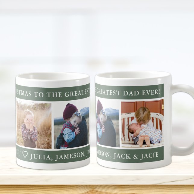 Taza De Café Feliz Navidad, gran Personalizado de papá (Subido por el creador)