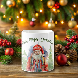 Taza De Café Feliz Navidad hippie Mug