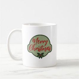 Taza De Café feliz navidad holly