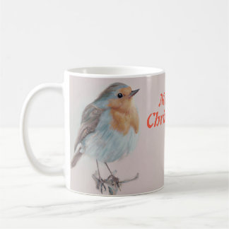 Taza De Café "Feliz Navidad" lindo Robin