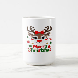 Taza De Café Feliz Navidad – Luces de Reno y Alegría