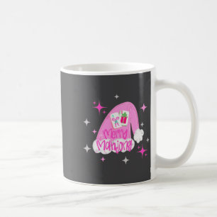 Taza De Café Feliz Navidad Mahjong Santa Sombrero Chinoisería