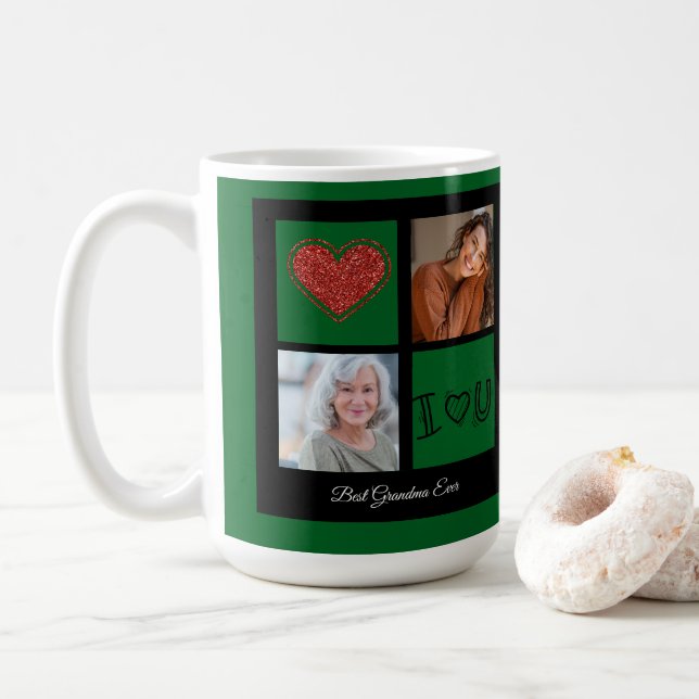 Taza De Café Feliz Navidad Mejor Abuela Ever Colección de fotos (Con donut)