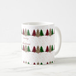 Taza De Café Feliz Navidad Moderna y Elegante