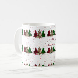 Taza De Café Feliz Navidad Moderna y Elegante