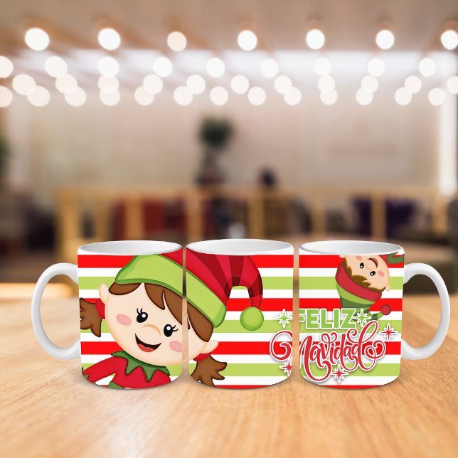 Taza De Café "Feliz Navidad" Mug, 11 oz (Subido por el creador)