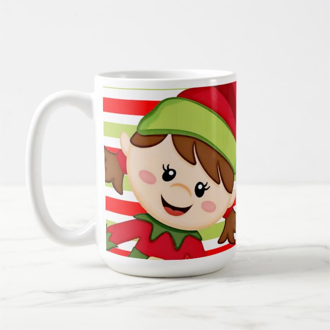 Taza De Café "Feliz Navidad" Mug, 15 oz (Izquierda)