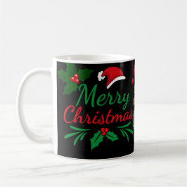 Taza De Café Feliz Navidad Mug con pan de jengibre, cacao calie