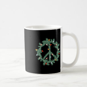 Taza De Café Feliz Navidad Navidad Navidad Firma de paz ilumina