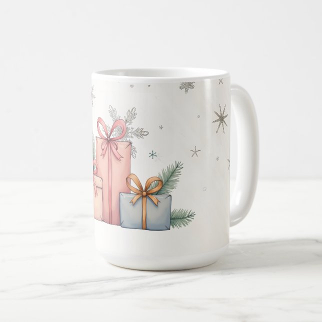 Taza De Café Feliz Navidad! Navidades atragantan. (Anverso derecho)