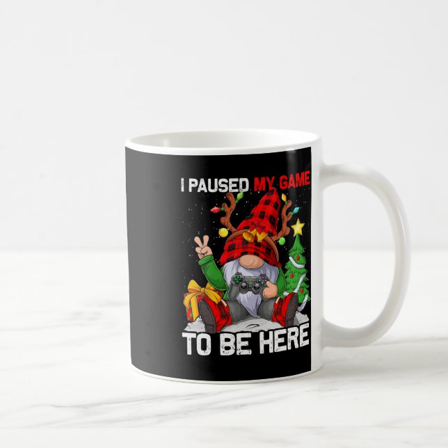 Taza De Café Feliz Navidad Nochebuena Gamer Gnome Video Game Bo (Derecha)