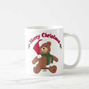 Taza De Café Feliz Navidad Oso Teddy