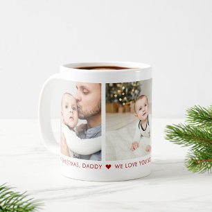 Taza De Café Feliz Navidad Papi 3 Personalizado de fotos Coffee
