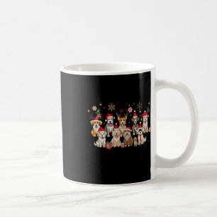 Taza De Café Feliz Navidad Para Perro Woofmas Retro Rindeo Chr