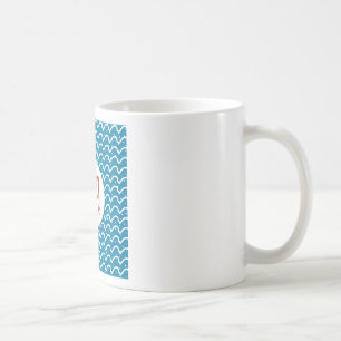 Taza De Café Feliz Navidad Patrón sin foco Textura azul