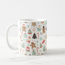 Taza De Café Feliz Navidad Pattern Joy