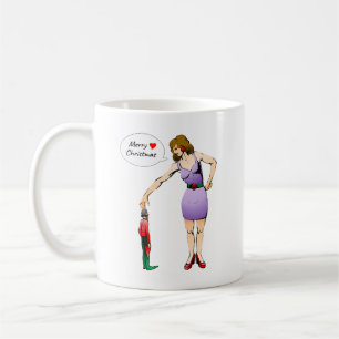 Taza De Café Feliz Navidad Pequeño Duende