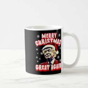 Taza De Café Feliz Navidad pero también Navidad Trump Santa Tru