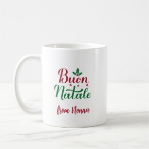 Taza De Café Feliz Navidad Personalizada Navidad Italiana