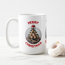 Taza De Café Feliz Navidad Profiterole Adorno