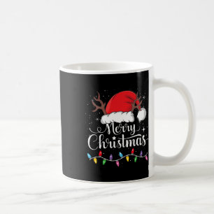 Taza De Café Feliz Navidad Red Santa Hat Reindeer Familia de Na