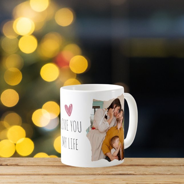 Taza De Café Feliz Navidad, regalo de la familia del Collage de (Subido por el creador)