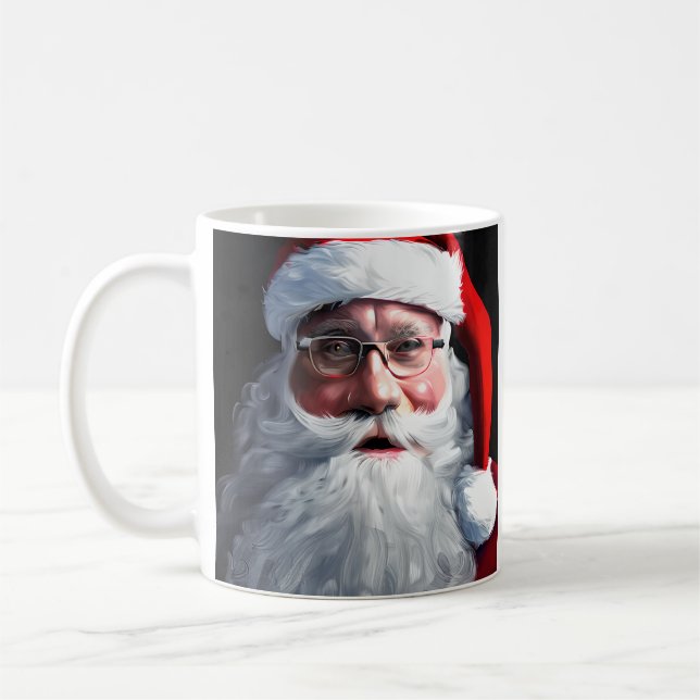 Taza De Café Feliz Navidad Santa Claus Navidad (Izquierda)