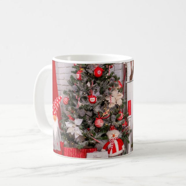 Taza De Café Feliz Navidad Santa Decoraciones (Anverso izquierdo)