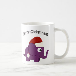 Taza De Café ¡Feliz Navidad! Santa Elefante