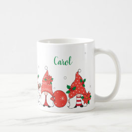 Taza De Café Feliz Navidad Santa Gnomes Mug