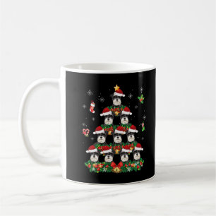 Taza De Café Feliz Navidad Schnauzer Dog Santa Tree Pajama Sw