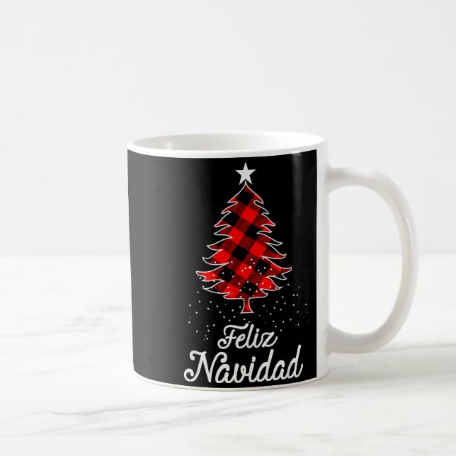 Taza De Café Feliz Navidad Shirts Family - Christmas Trees Buff (Derecha)