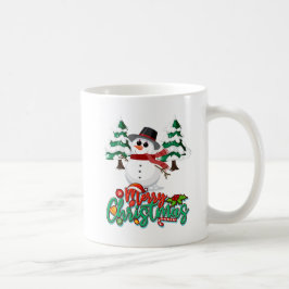 Taza De Café Feliz Navidad Snowman