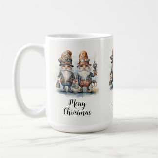 Taza De Café Feliz Navidad Steampunk Gnomes