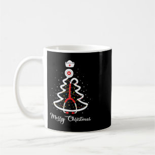 Taza De Café Feliz Navidad Stethoscope Enfermera Árbol de Navid