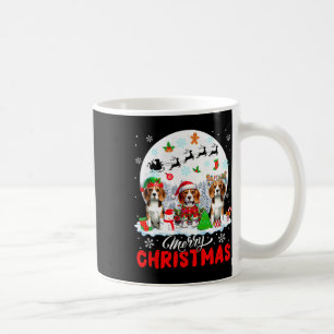Taza De Café Feliz Navidad Tres Reinos De Santa Elf Beagles O