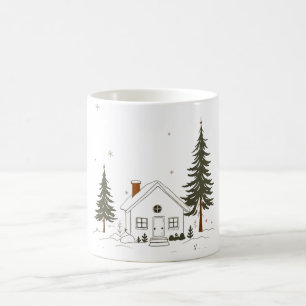 Taza De Café Feliz Navidad Winter Wonderland Mug.