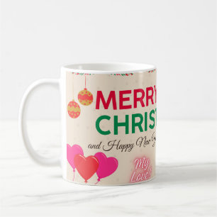 Taza De Café Feliz Navidad y amor