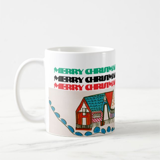 TAZA DE CAFÉ ¡FELIZ NAVIDAD Y FELICES VACACIONES! COFFEE MUG (Izquierda)